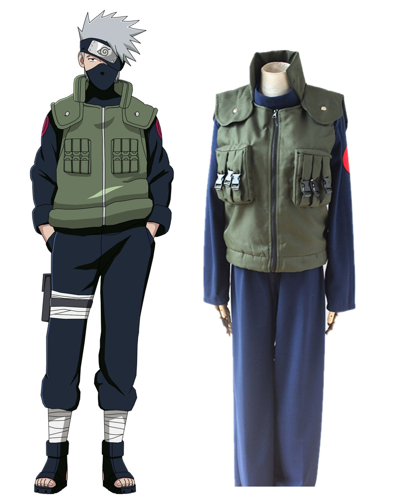 Adult Anime Ninja Jonin Costume - Military Tactical Vest Cosplay Set