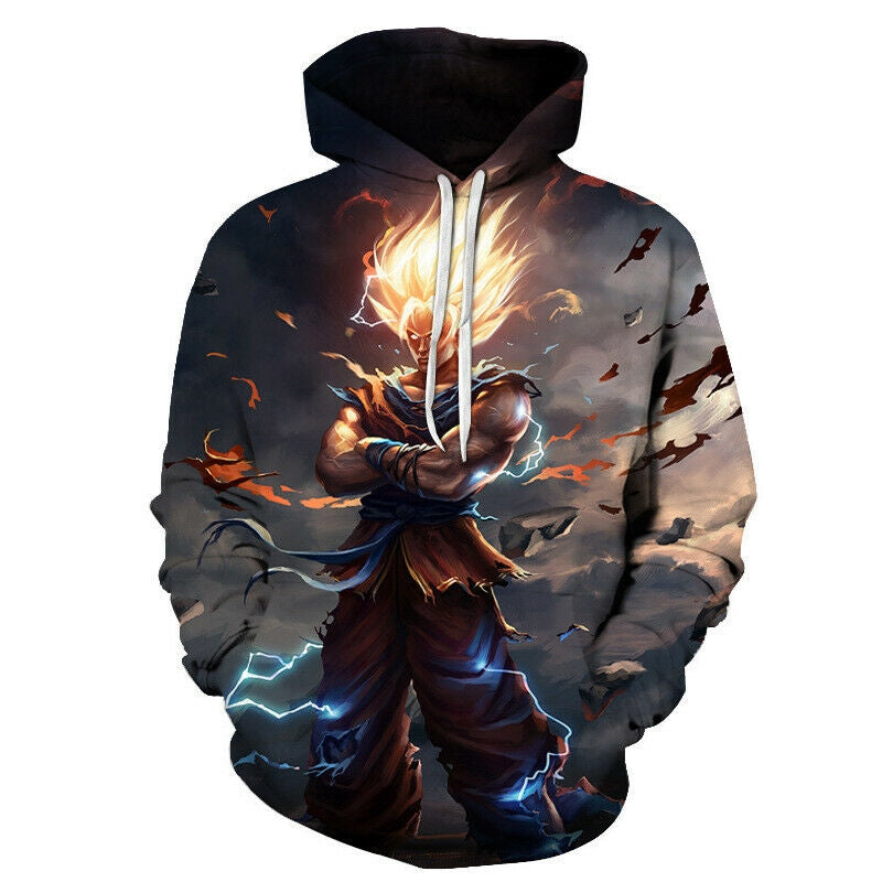 Dragon Ball Sun Goku 3D Print Hoodie