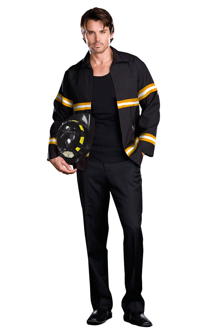 Mens Fire Fighter Fancy Dress Costume