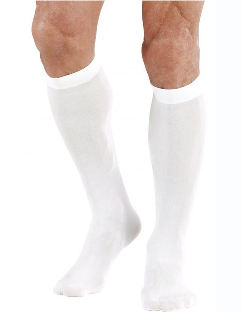 Mens Oktoberfest White knee high stocking