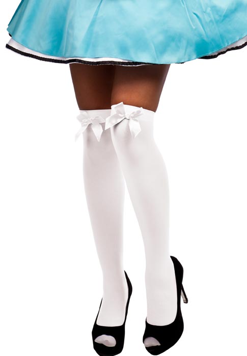 White Thigh high stockings