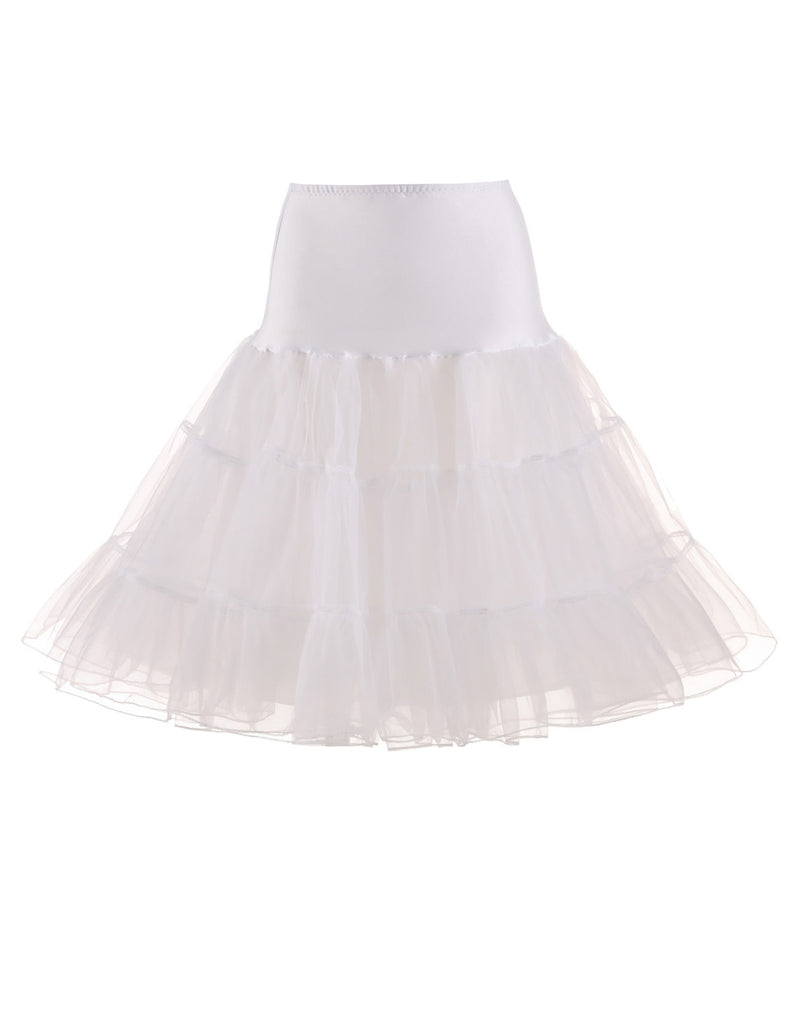 White Tutu Petticoat Three Layers